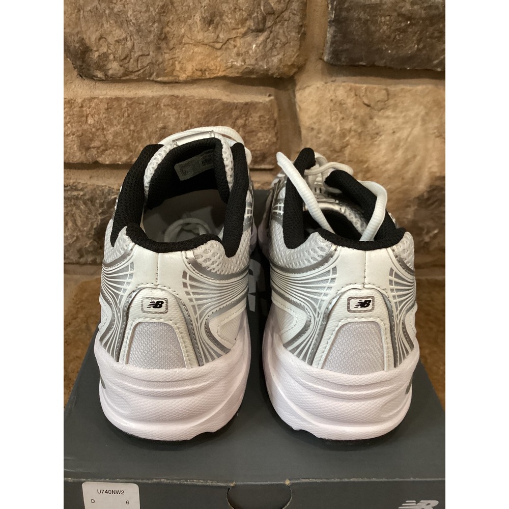 New Balance 740 Size Mens 6 Womens 7.5 White Grey Silver Sneaker New - Picture 6 of 7
